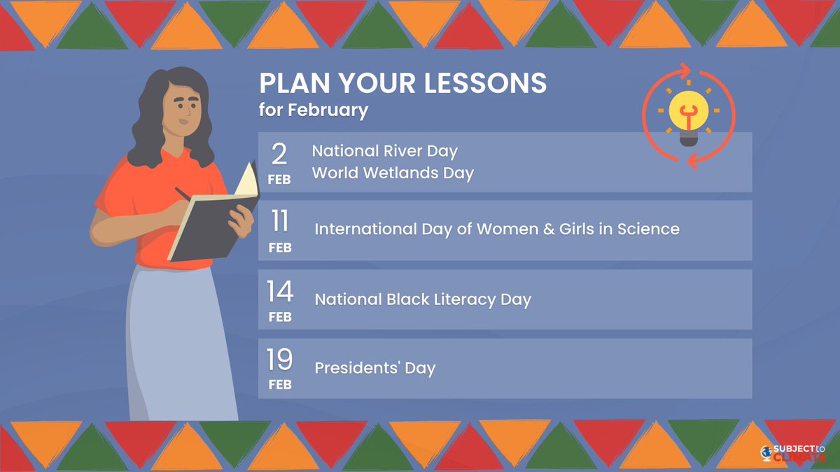 subjecttoclimat's tweet image. February is here, and it&apos;s time to spark curiosity and inspire action with SubjectToClimate!❄️

Dive into this month&apos;s environmental topics and transform your classroom into a hub of eco-awareness and sustainability.

#FebruaryLessons #ClimateEducation #BlackHistoryMonth