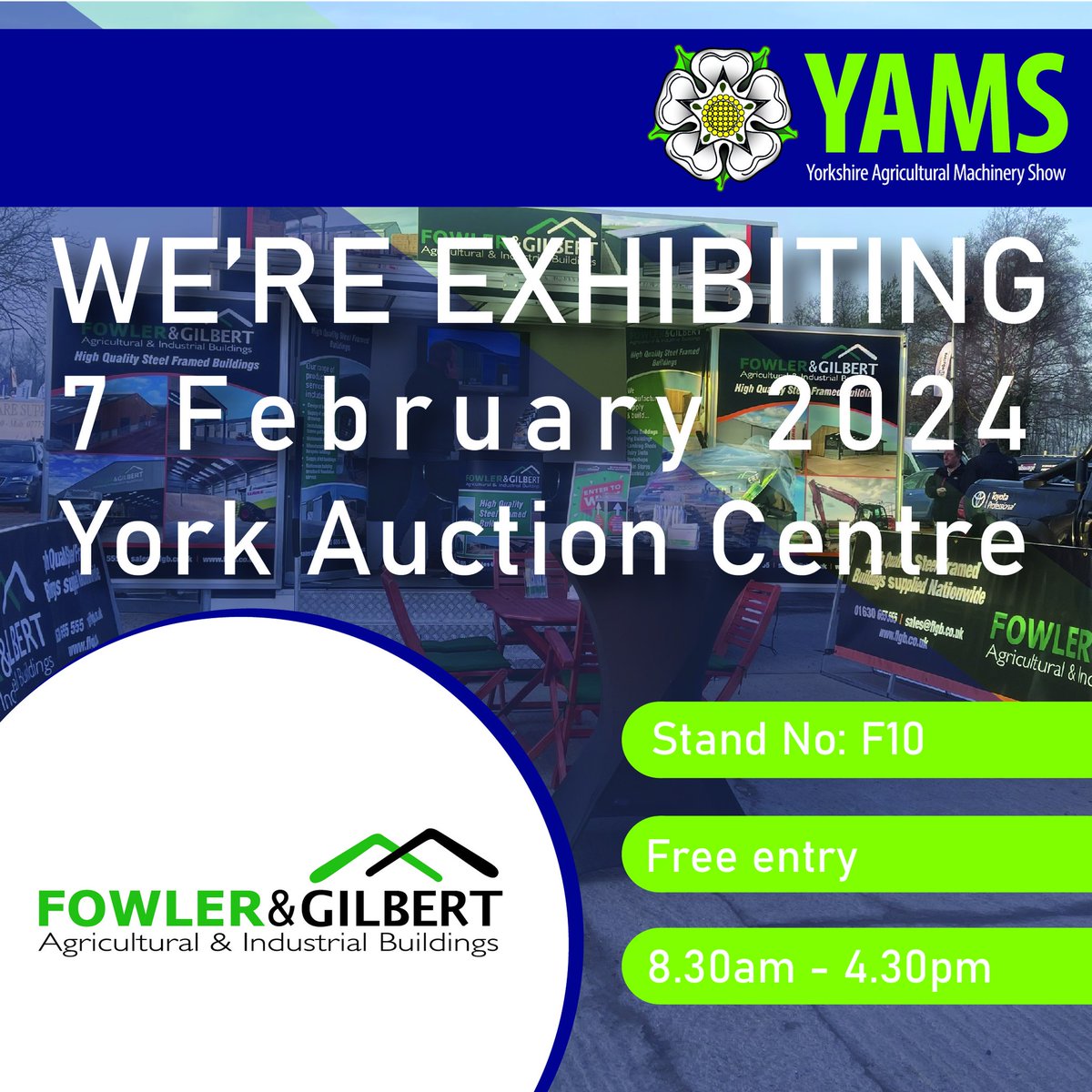 Were coming t' Yorkshire! 🫖

One week to go-  <a href="/Yorkshire/">Yorkshire</a> Agricultural Machinery Show

Wednesday 7th February
8:30am - 4:30pm
York Auction Centre, YO19 5GF

✅Free Entry
✅Free Parking
✅Over 250 Exhibitors