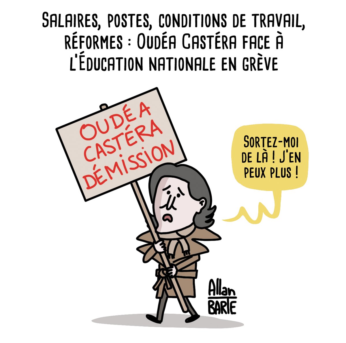 Salaires, postes, conditions de travail, réformes : l’Éducation nationale en grève.
#oudeacasterademission #OudéaCastéra #Greve1erFevrier

Bonne grève à toutes et tous ! 😘