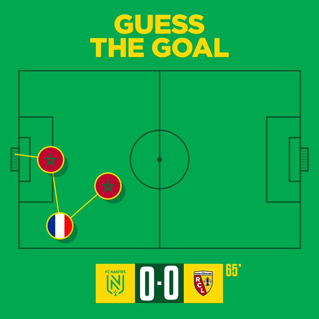 FCNantes's tweet photo. 𝗚𝘂𝗲𝘀𝘀 𝗧𝗵𝗲 𝗚𝗼𝗮𝗹 #FCNRCL   

Le buteur ______ ❓
La saison ______ ❓ 

Tente de remporter 2 places pour samedi face à Lens à La Beaujoire !   

🤳 Follow @FCNantes 
↻ RT https://t.co/cpbFCm6u0Y
