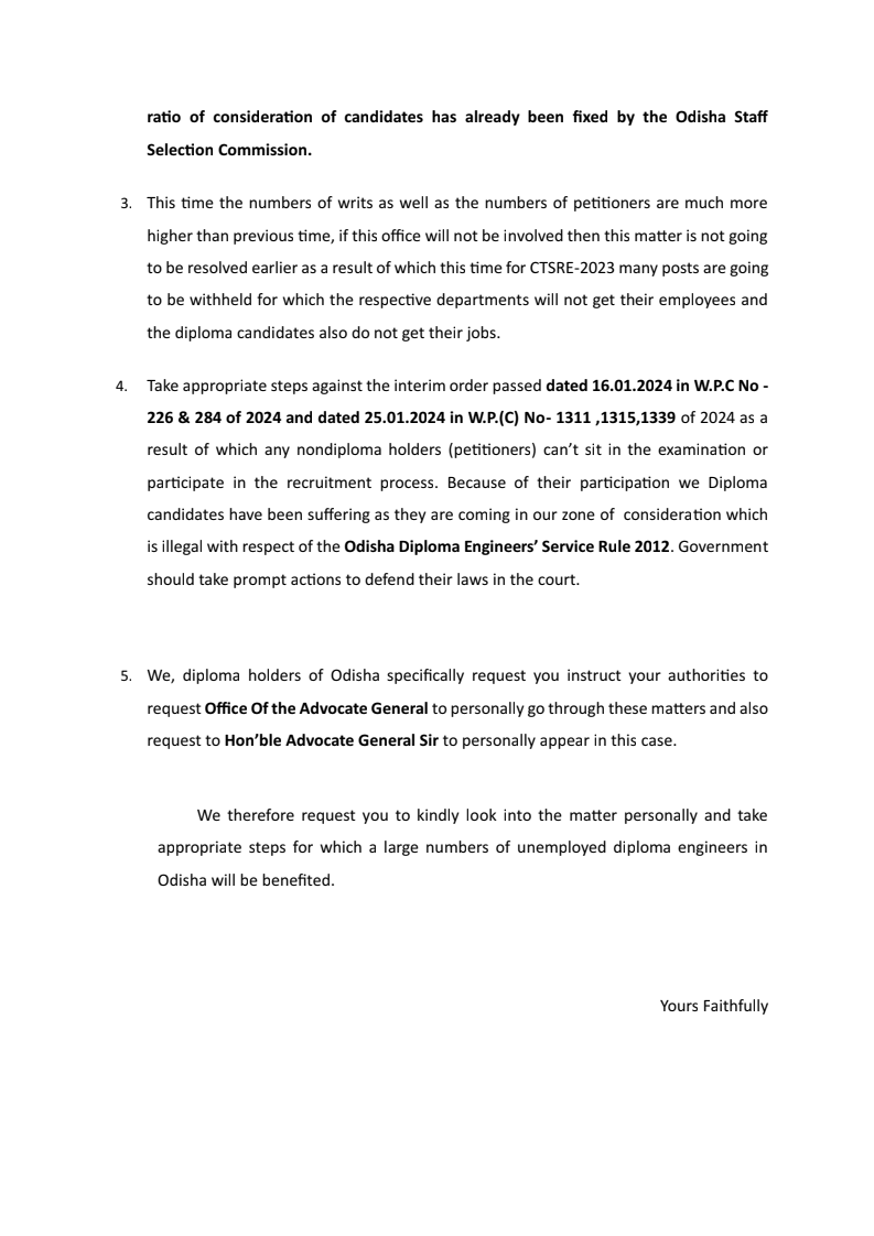 Respected sir/madam
<a href="/abhayips86/">Abhay ଅଭୟ अभय IPS ( Retd)</a> <a href="/_anugarg/">Anu Garg</a> <a href="/CMO_Odisha/">CMO Odisha</a> <a href="/OdishaWater/">Deptt. of Water Resources</a> <a href="/Naveen_Odisha/">Naveen Patnaik</a> 
Kindly solve eligibility issue in OSSC JE 2023 Recruitment.
Rule say's something government is doing some other thing.
Respected authorities kindly stop playing with Candidates future 🙏