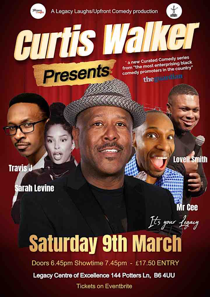 Prepare to be captivated by Curtis Walker’s unique blend of comedy, music, and storytelling. With his infectious energy and charismatic stage presence, a night filled with laughter, joy, & surprises is guaranteed. 🎭😂 🎟️: eventbrite.co.uk/e/curtis-walke…