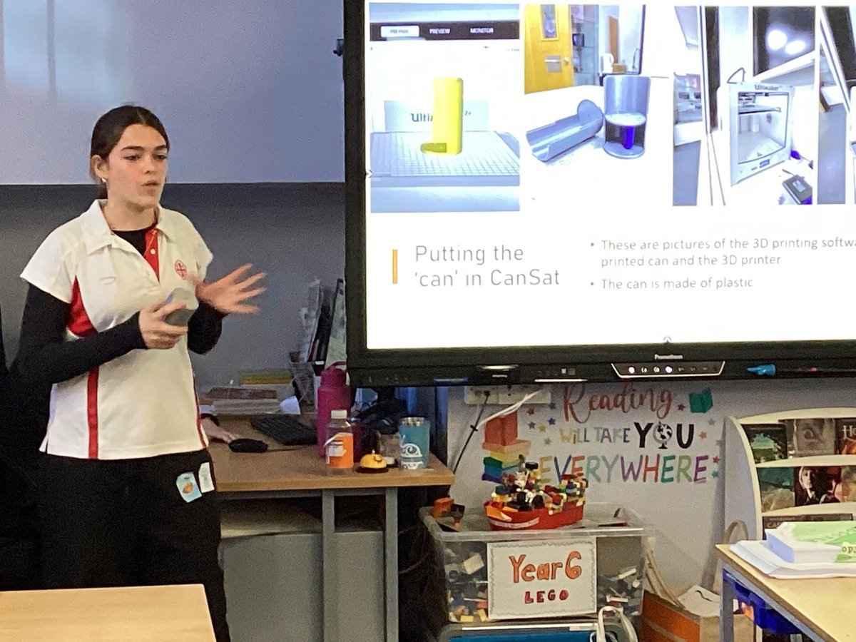 FHSRegentsPark's tweet photo. Last Friday, six of our Lower Fifth students headed to a local primary school to run a 'Rockets and Robotics' workshop as part of the national CanSat competition, which involves promoting STEM to the local community! Well done all - you've done FHS proud! #FHSSTEM https://t.co/1q2zBIuiPp