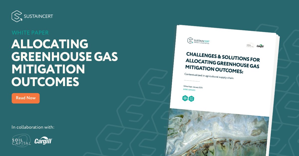 New white paper 📢 We worked with @SoilCapital and @Cargill on how to allocate value chain decarbonization outcomes in complex agricultural systems, while maintaining credibility of the greenhouse gas mitigation 🌾 Read more bit.ly/480aky6
