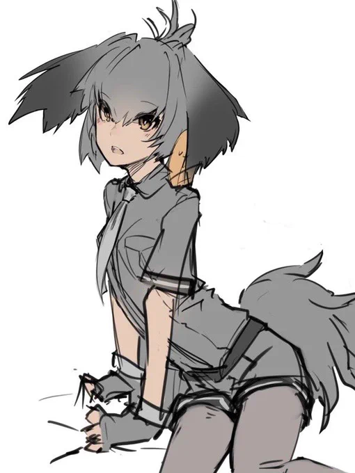 昔描いた絵の中でトップクラスに可愛く描けたハシビロコウ
