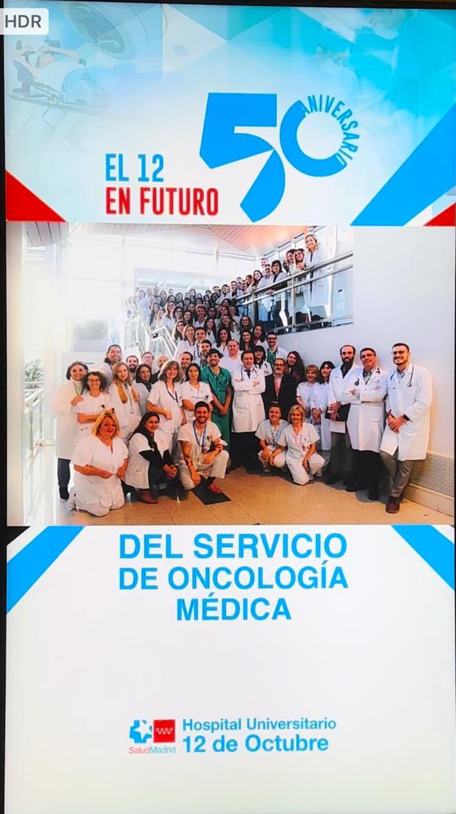 50th Birthday at Medical Oncology Dpt. University Hospital 12 Octubre Proud to be part of this big family @_SEOM @FundacionSOLTI @_SOLTI @ESMO_Open @ASCO @diariomedico @PortalOnconews