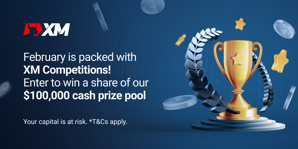XM_COM's tweet photo. We’re giving away $100,000 in cash prizes to 150 winners. Could you be a winner?
Join our:
🤩 Real Competitions
😍 Demo Competitions
Both competitions are free to enter.
Join in to find out ➡️ https://t.co/mnVeYG0jbA
#XM #XMCompetition #TradingCompetitions https://t.co/xatBsJBLTT