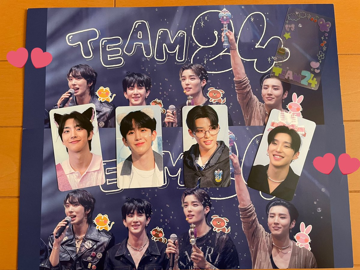 <a href="/TEAM24SUPPORTJP/">TEAM24 SUPPORT JP</a>様

報告遅くなりました🙏🏻
クラファンリターン品🎁届きました😊
💕
素敵な企画ありがとうございました🙇

また、Team24時を応援する機会がありますように✨✨✨

#4_EVER_WITH_TEAM24 
#팀24시_다이스키