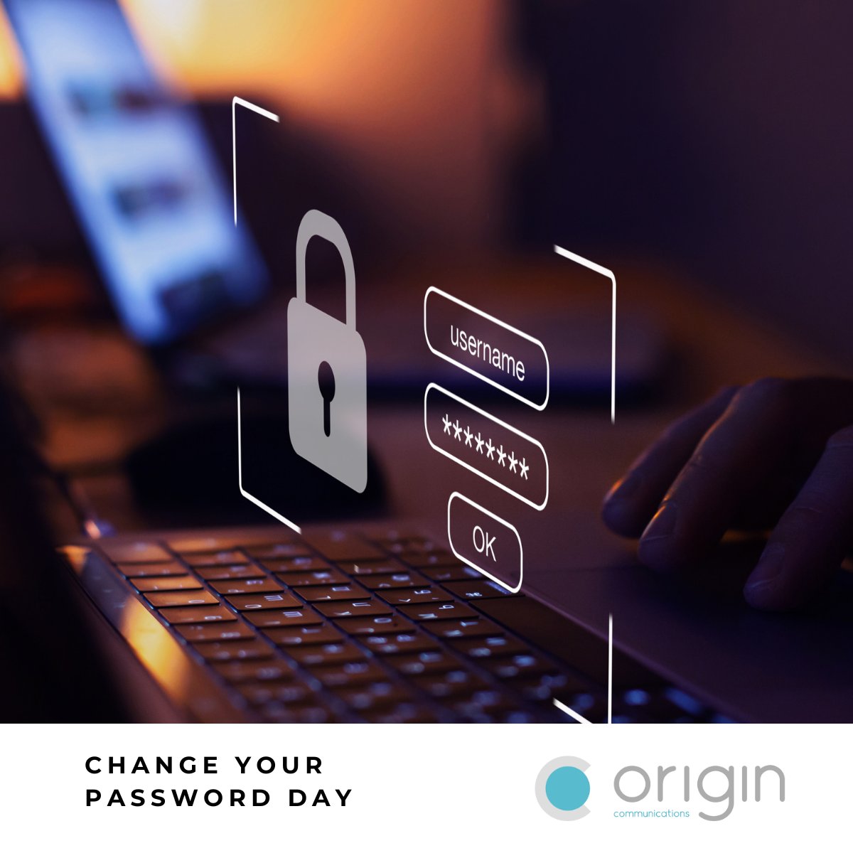 PAverley's tweet image. Do you know what the two most common passwords in the world are? ‘123456’ and ‘admin’. If you are currently using either of those passwords, might we suggest changing them as it takes hackers an estimate &amp;gt;1 second to crack those passwords!

#OriginComms #ChangeYourPasswordDay ...