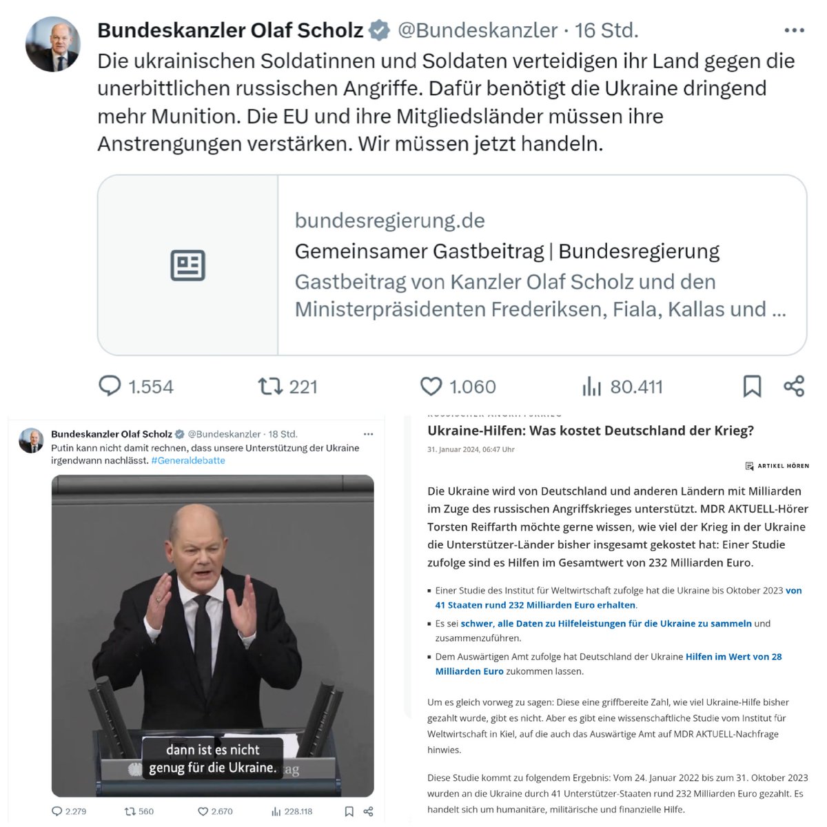 BB12_DE's tweet image. Wann hat #Scholz eigentlich vergessen, dass er Kanzler von Deutschland ist?

Von der #Generaldebatte teilt er nur ein Video über die Ukraine.

In Deutschland leben über eine Millionen Flüchtlinge aus der Ukraine und wir sind zweitgrößter Geber. Wann ist denn mal genug?