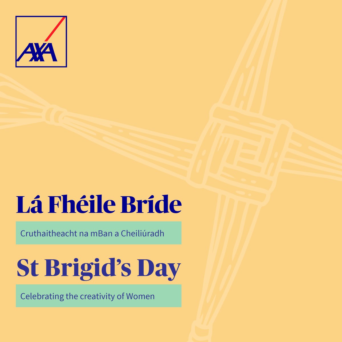 Lá Fhéile Bríde– St Brigid’s Day Celebrating the creativity of Women, and the beginning of Spring. #KnowYouCan