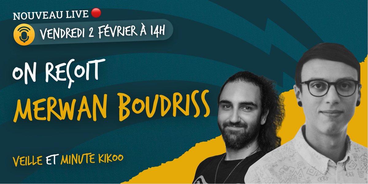 Après notre traditionnelle #veille et notre rubrique Kikoo, Merwan Boudriss sera présent sur notre #live pour une #interview ! Venez échanger sur le métier de Product Designer :

📅 vendredi 2 février à 14 heures
 👉 twitch.tv/bearstudiolive