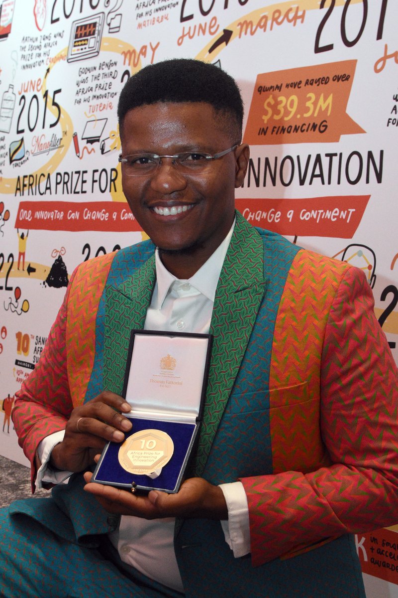 Outstanding alumnus of the #AfricaPrize @NeoHutiri from South Africa, was awarded the Alumni Medal last night and £50,000 to further support his business, Technovera. The award was presented by HRH The Princess Royal at a ceremony that celebrated some of the most successful