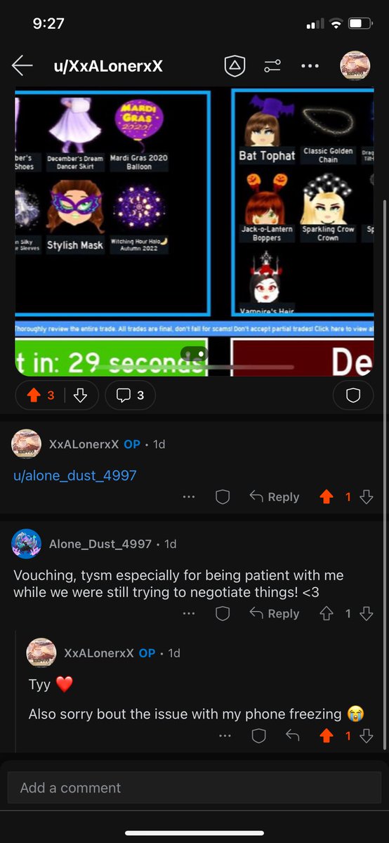 Sxcred_Destiny2's tweet photo. @EmilyTi29525092 Trade done on Reddit included their vouch they went first with $50 gc https://t.co/98U5rDCYga