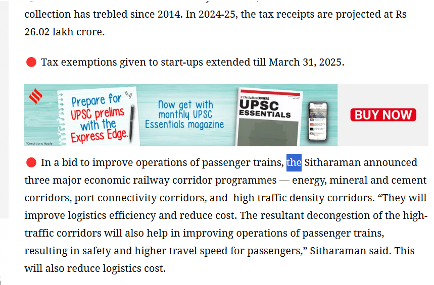 VAvinash's tweet photo. Hello @the_indian_expr "the" Sitharaman ?? https://t.co/Sn8E11W6qg