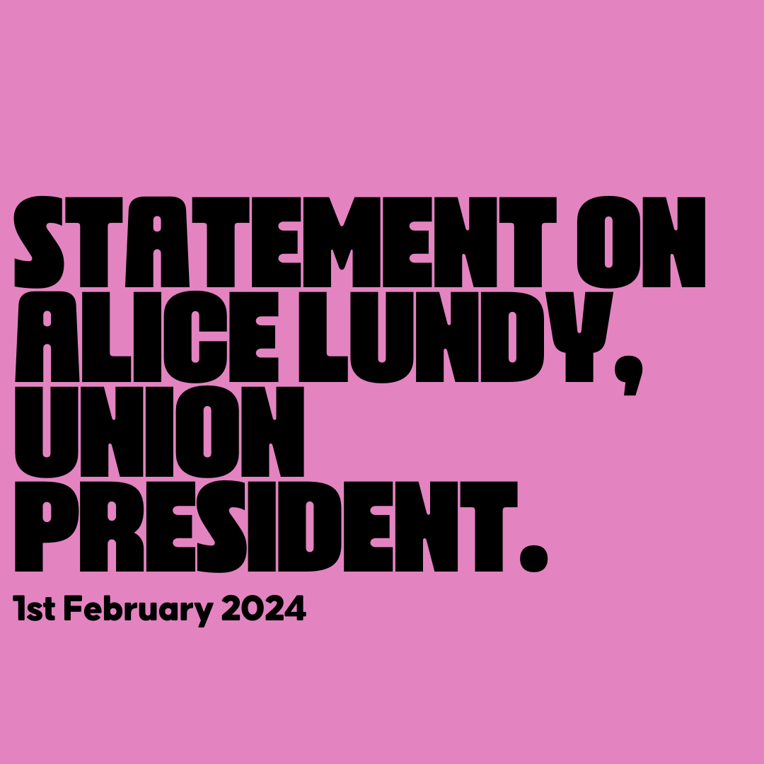 christchurchsu's tweet photo. Statement on Alice Lundy, Union President: https://t.co/8ZtmE4xxfD https://t.co/nYzeOBFSga