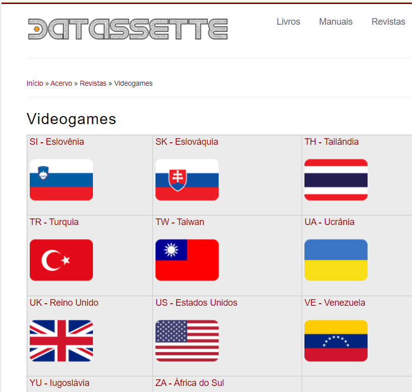 Do you like old gaming magazines?
If so, this Brazilian site has a huge collection of magazines from all over the world. And a lot of them are a complete set.
Check it out  on the link below:
datassette.org/revistas/video…