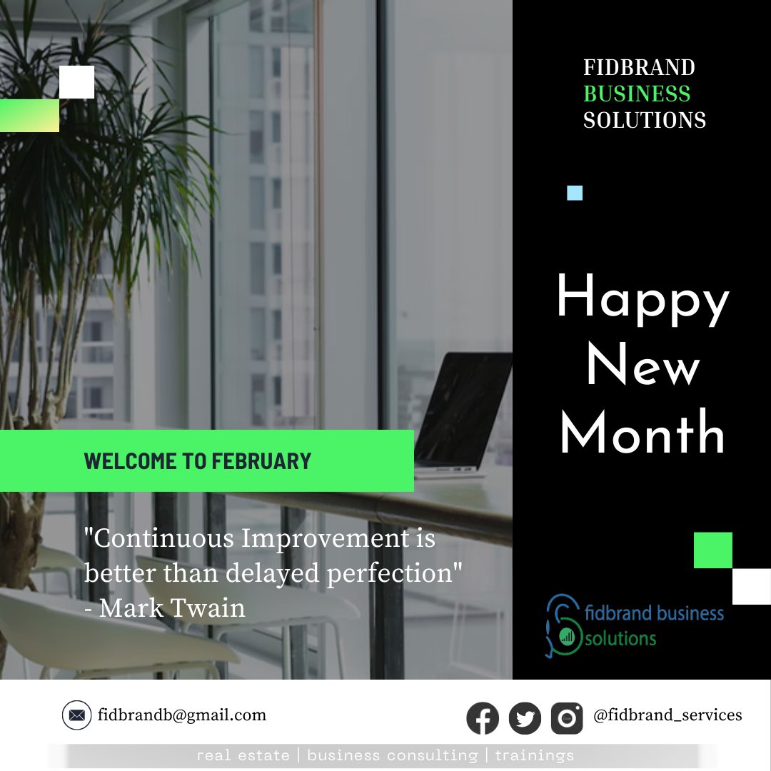 Fidel_Marcus1's tweet photo. “Continuous improvement is better than delayed perfection” - Mark Twain

Welcome to February, 2024 https://t.co/84GwujdF7x