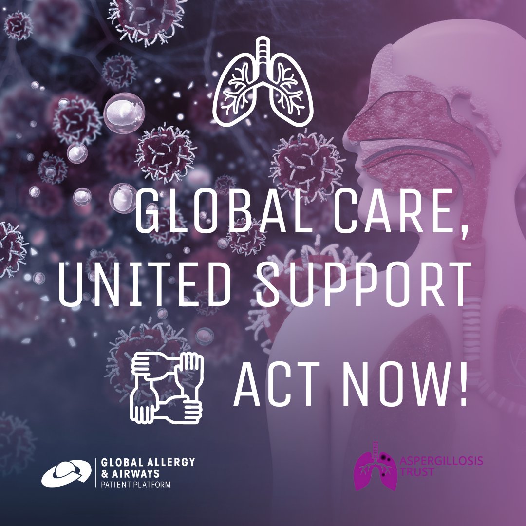 🌍 Global Care for Aspergillosis! 🌍

On #WorldAspergillosisDay, let's ensure access to specialist care and support for all. Together, we can make a difference! 

Thank you for joining @aspertrust on this campaign! #GlobalHealth #AspergillosisSupport #SupportedByGAAPP