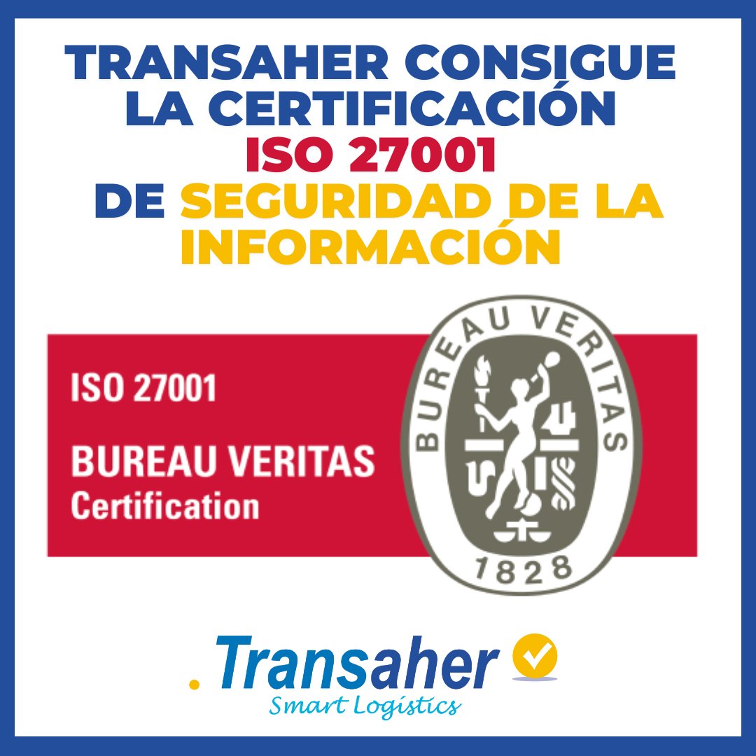 Con esta certificación, Transaher ofrece a sus clientes y proveedores un marco de seguridad bajo estrictos estándares de confidencialidad.

Una norma de calidad que se suma a las ISO 14001 de Sistemas de la Gestión Ambiental y la ISO 9001 de Sistemas de Gestión de la Calidad.