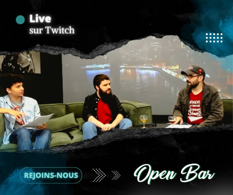 RatelStudio's tweet image. 📢Recherche d'invités talentueux pour l'émission "Open Bar" à Bordeaux !
Créateur(trice) de super contenus Twitch ?
Sois notre invité(e)✨pour une interview, jouer et parler pop culture ensemble, en live sur Twitch et en public.
Prêt(e) pour cette soirée🍸? Contacte-nous par DM !