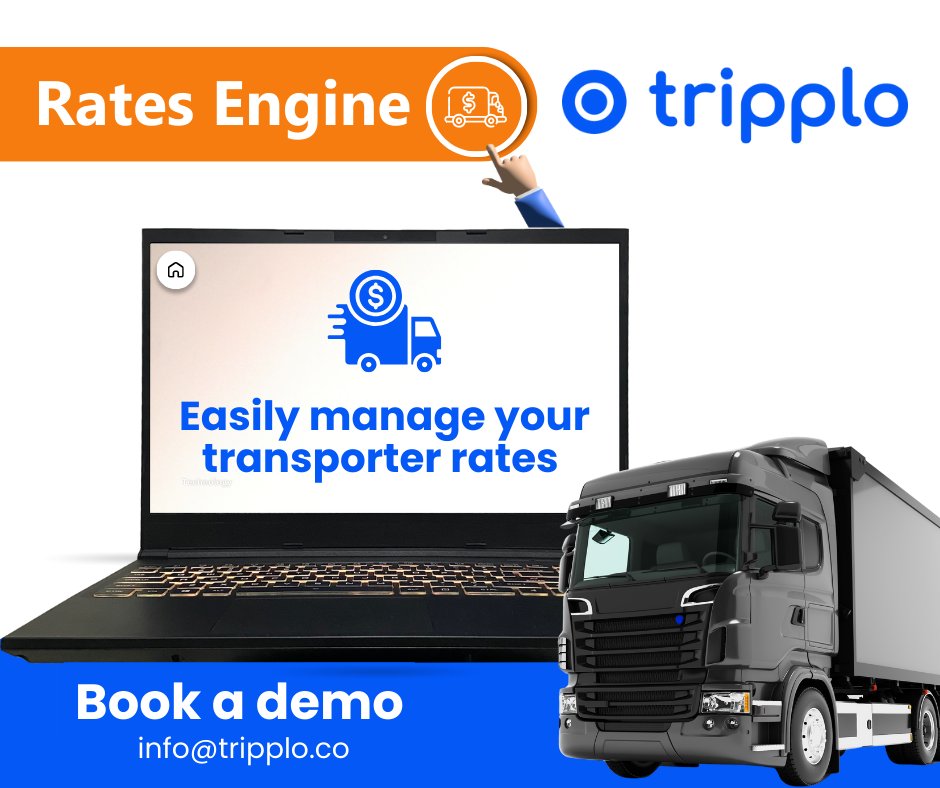 Tripplosoftware's tweet photo. Cargo owners and brokers managing rates?

Do all these and so much more on one platform:

✅Manage transporter rates
✅ Access historical rates and get an overview of lanes, routes, and truck types
✅ Get system generated prompts for transporter selection

📧info@tripplo.co. https://t.co/Zrv2NVbILX