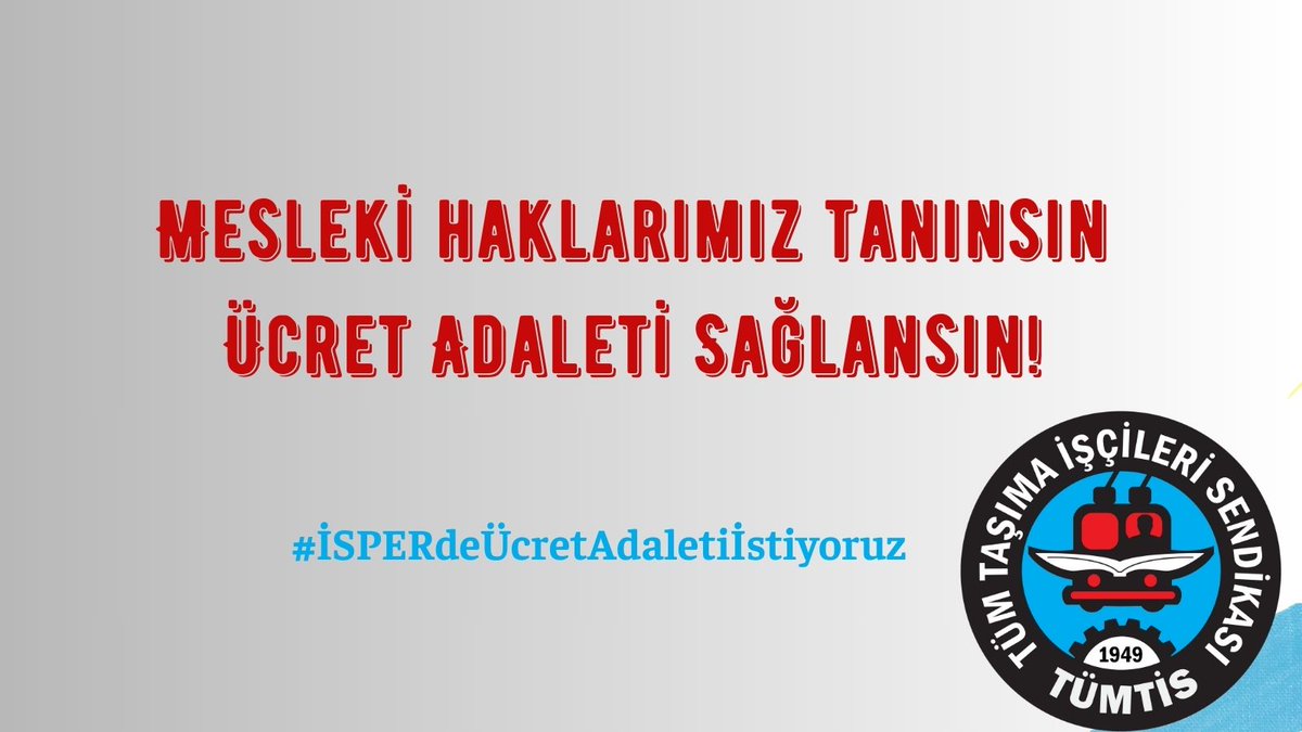 tumtis_sendika's tweet photo. MESLEĞİMİZE UYGUN OLARAK MAAŞLAR YENİDEN DÜZENLENSİN!

MESLEKİ HAKLARIMIZ TANINSIN, ÜCRET ADALETİ SAĞLANSIN!

#İsperdeÜcretAdaletiİstiyoruz

İBB (@istanbulbld), İSPER AŞ (@isperas), 
@ekrem_imamoglu, @BanuSaraclar, @yoduman https://t.co/bzs9guJBDK