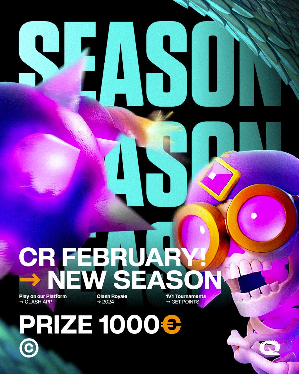 A spot in a 1000€ double-elimination bracket 😎 , sure 🙂 if you're not lazy. 

The new #ClashRoyale #Februray season starts today  📅 1-29 February 

⚔️ deeplink.qlash.gg/VsjEtcmB3Dhit1…
⚔️ deeplink.qlash.gg/5TtDna9qdTbwSZ…
⚔️ deeplink.qlash.gg/s6YrfgiSFod2xm…
⚔️ deeplink.qlash.gg/2Jh5k8WhJ9UFtv…