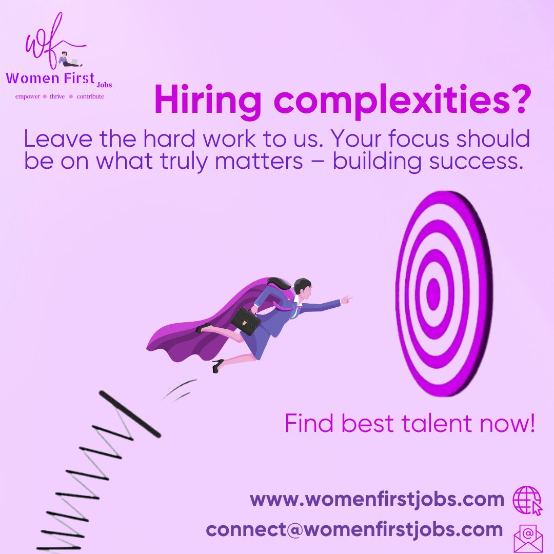WomenFirst_Jobs's tweet photo. Elevate your hiring experience with us!🤝✨

#hiringpartner #recruitmentjourney #hiringexcellence #talentacquisition #womensupportingwomen #humanresources #hiringnow #womenfirstjobs #recruitmentexpertise #successinbusiness #hiringmadeeasy #workplaceexcellence #careerbuilding https://t.co/lwWd8dmAu1