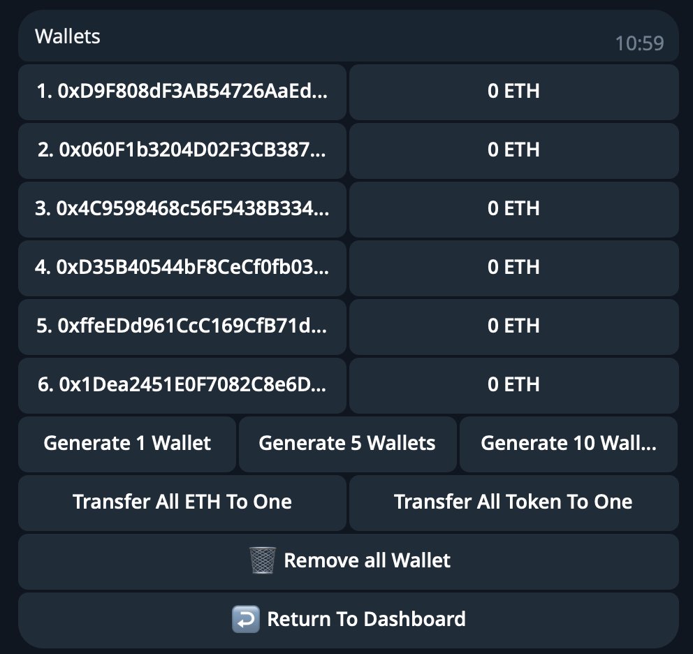Multitradingbot's tweet photo. multiBot can send all ETH from multiple wallets into a designated wallet with a single command, helping you manage your funds efficiently 🤩

Step 1: Choose Transfer All ETH to One
Step 2: Enter the receiving wallet address

Try now 👉 https://t.co/KT56NOJmud

#zkSync #Tradingbot https://t.co/oYUHNJE6Zg