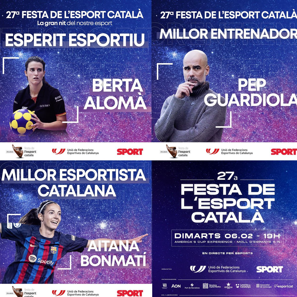 korfbalcat's tweet photo. El proper dimarts es celebrarà la 27a Festa de l'Esport Català per premiar els i les millors esportistes catalans del 2023, i en la que la jugadora de #korfbal Berta Alomà serà guardonada amb el premi a l'Esperit Esportiu. La gala es podrà seguir en directe per @Esport3.#korfball https://t.co/4Qv0FYnC6d