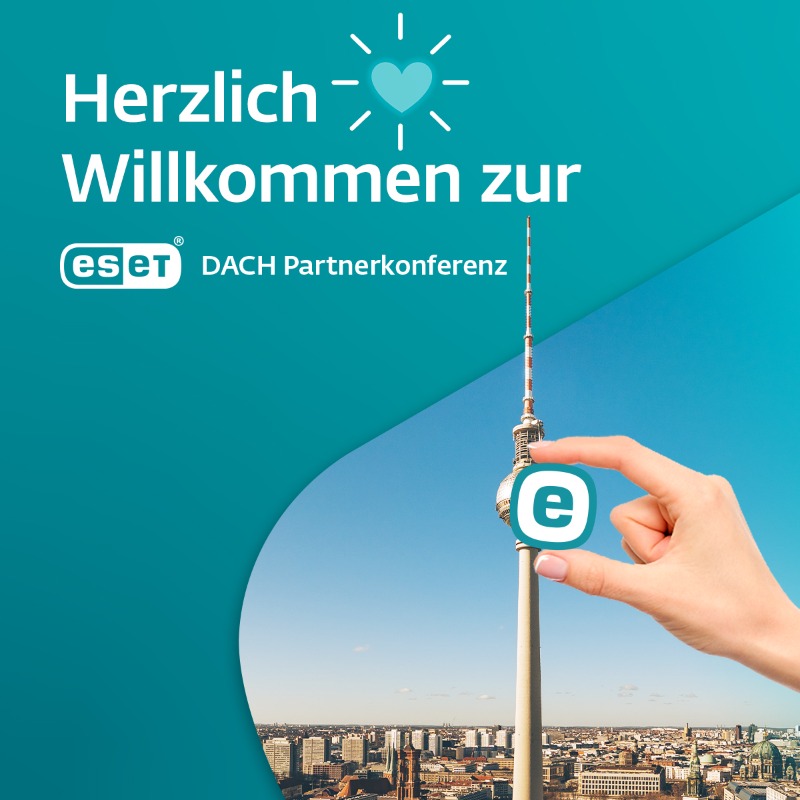 ESET_de's tweet photo. Heute begrüßen wir unsere Partner zum zweiten Teil der ESET DACH Partnerkonferenz im Grand Hyatt Hotel in #Berlin.
Wir freuen uns sehr auf einen intensiven Austausch, die Vorstellung unserer Channel- und Marketing-Strategie für 2024 und der #ESETPROTECT Platform! https://t.co/z3Gmvp1nMA