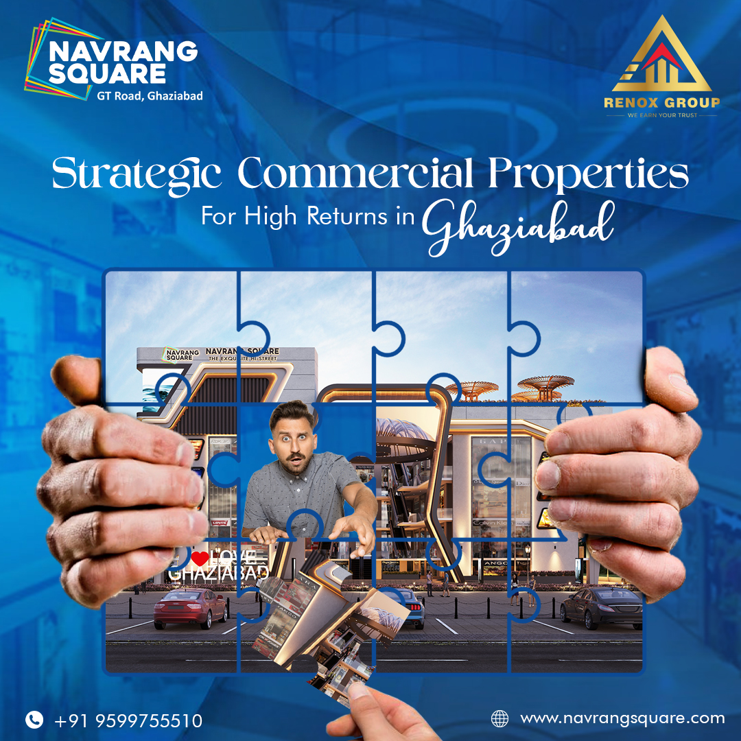 Complete your investment puzzle with Navrang Square. It's not just a property; it's the missing piece that shapes your future. Invest wisely for a prosperous and secure tomorrow.
#NavrangSquareMall #HeartOfGhaziabad #ConvenientLocation #BestCommercialProperty #renoxgroup
