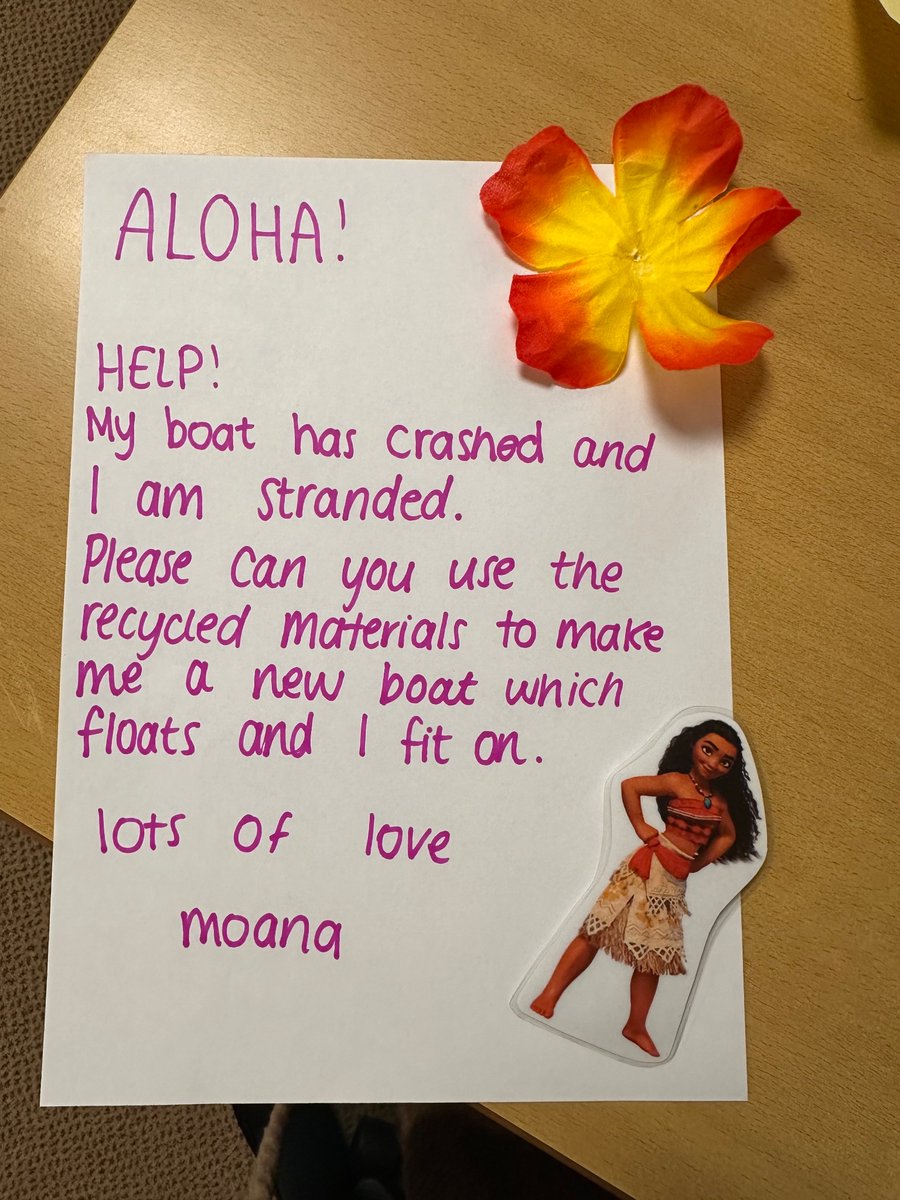 firsprimarysale's tweet image. #RecAsh received a letter from Moana… we demonstrated #Teamwork and #Resilience to problem solve 🚤