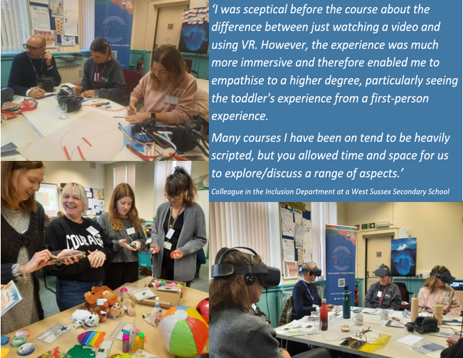 In 'The Impact of Trauma - Through the Eyes of Child' training, we use VR and neuroscience to explore how the lived experiences of children can impact their ability to engage in learning.

Interested? Here are our dates for the rest of the academic year: 
westsussex.gov.uk/media/19840/vs…