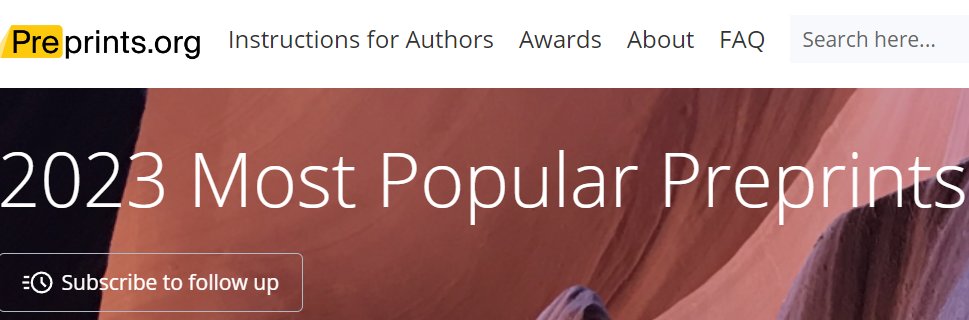 Vote our PFAS paper in the Oscar night of Preprints! :-D A completely pointless but self-esteem-boosting click #Bioinformatics #Transcriptomics 
Keyword: PFAS
preprints.org/activity/award…