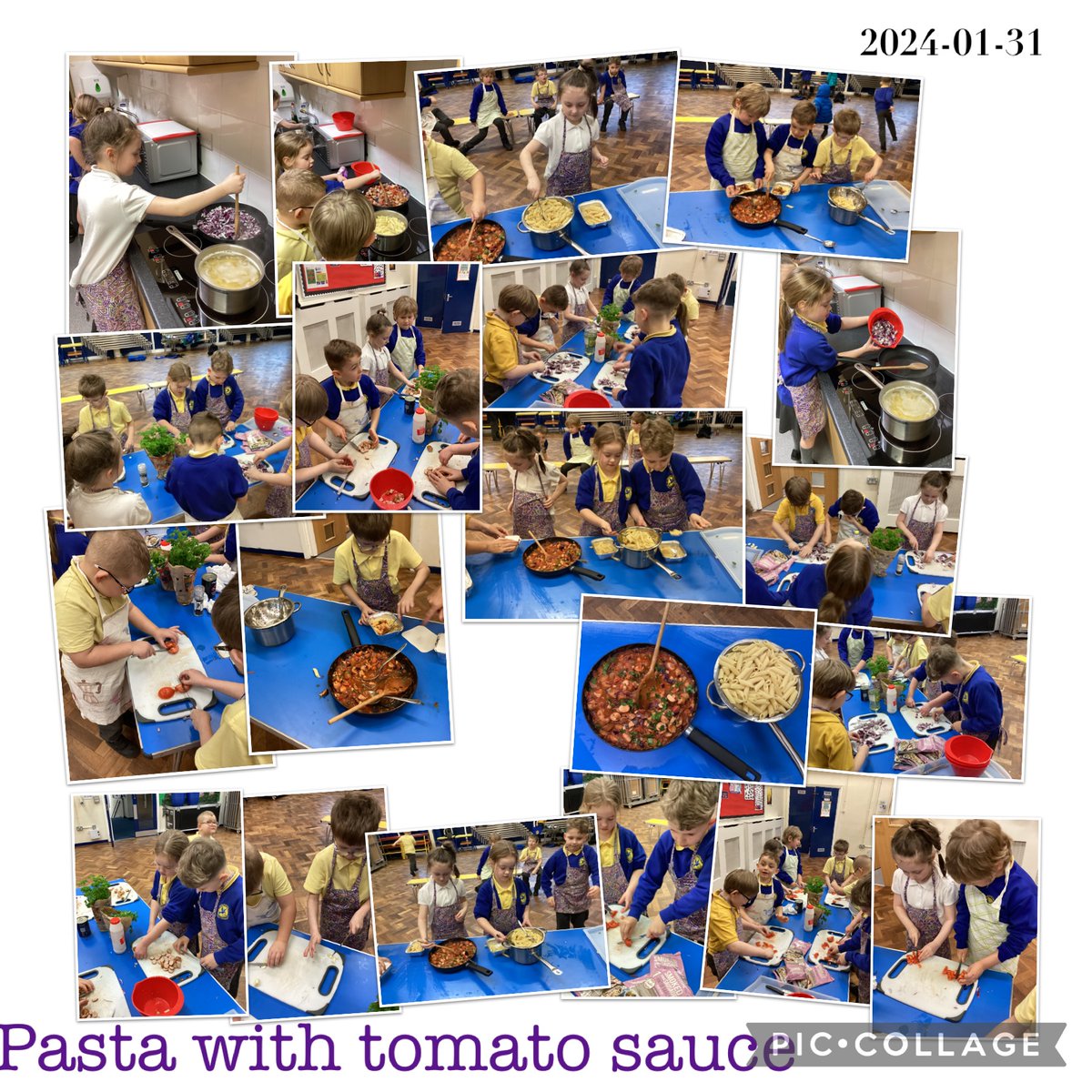 Karen's Cooking Club. Well done children.