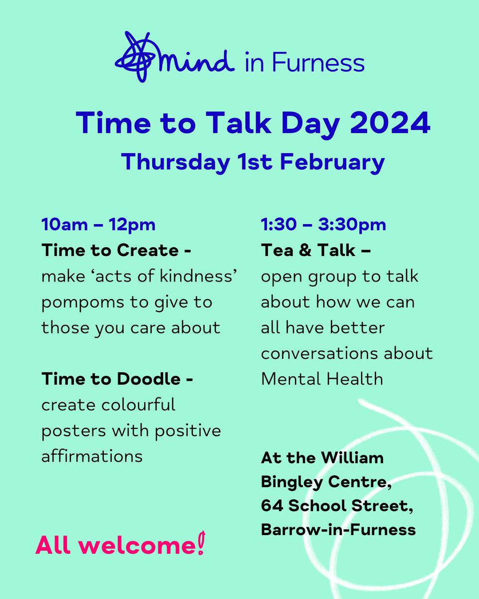 Join us today ....its #TimeToTalk