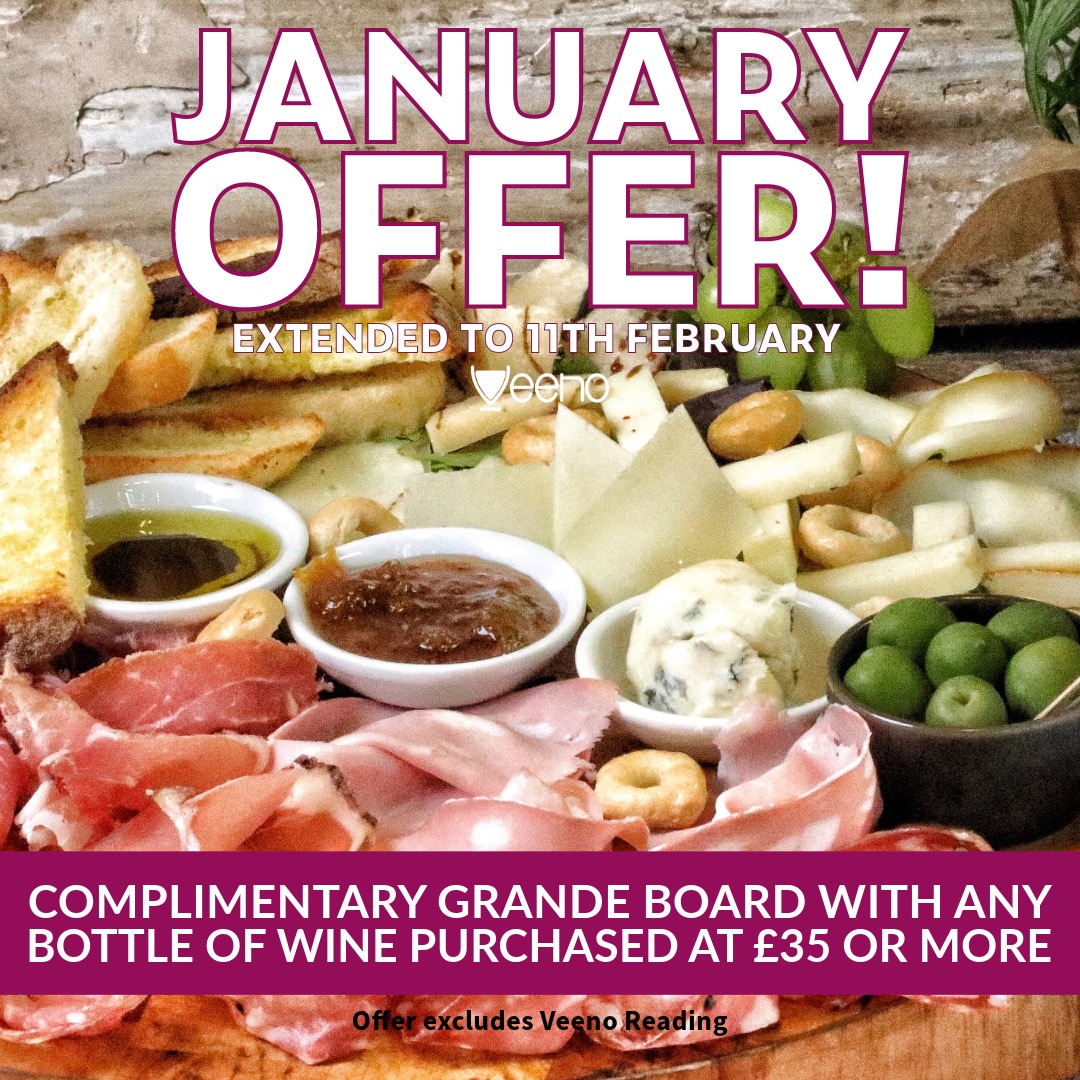 TasteCheshire's tweet photo. Great news! 🎉
Due to popular demand, Veeno - Italian Wine Bar have extended their January offer until 11th February! Don't miss out on the chance to enjoy a complimentary grande board when you purchase a bottle of wine worth £35 or more! 🍷🧀
https://t.co/uJUe08Cy4Z https://t.co/2Vcg4qoHvC