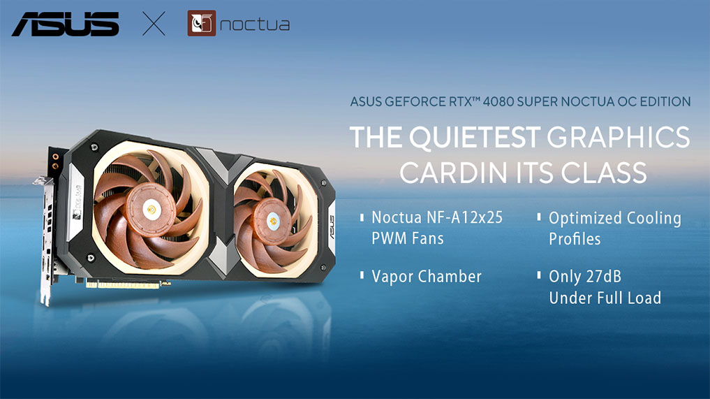 dterminalIN's tweet photo. ASUS Launches GeForce RTX 4080 SUPER Noctua OC Edition Graphics Card for Gamers

ASUS announced the GeForce RTX™ 4080 SUPER Noctua OC Edition graphics card, designed for gamers...

Read More👉https://t.co/hjJi8UxzJK

#ASUSIndia #GraphicsCard #GeForceRTX #ASUSGraphicsCard https://t.co/jAqZxDaZen