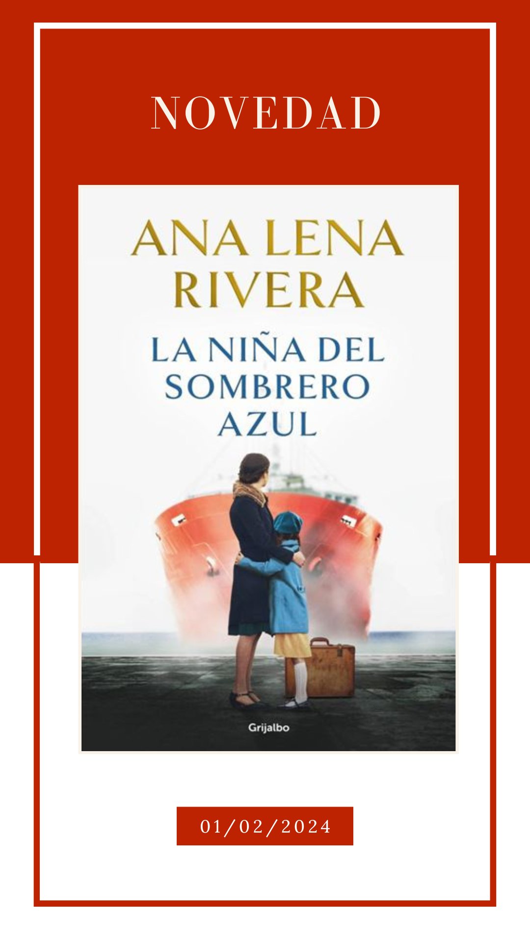 Lecturalia on X: #NovedadesLiterarias 🆕 📅 01/02/2024 📙 “El significado  del fuego” de Kike Ferrari 📔 “La niña del sombrero azul” de Ana Lena  Rivera 📓 “Ritual” de Sandrine Destombes  / X