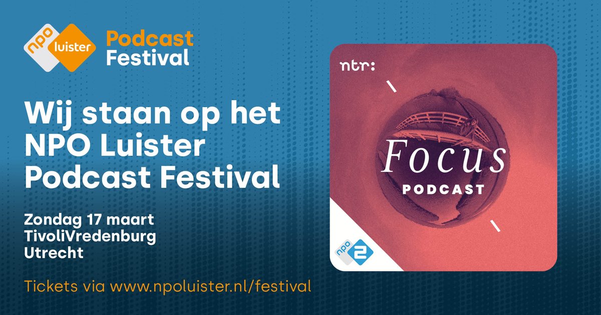 Podcast Focus staat op het NPO Luister Podcast Festival 17 maart! In de live-opgenomen aflevering onderwerpen we het publiek aan het belangrijkste medicijn dat we kennen: de placebo! @LaraBillieRense spreekt met gezondheidspsycholoog @AndreaEvers. Tickets➡️podcastfestival.npo.nl