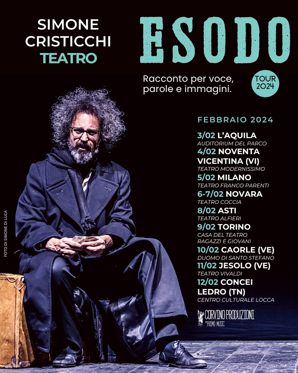 Tracce di gente spazzata via Da un uragano del destino Quel che rimane di un ESODO Ora riposa in questo magazzino #SimoneCristicchiESODO Tour 2024, dal 3 al 12 Febbraio INFO simonecristicchi.it/eventi