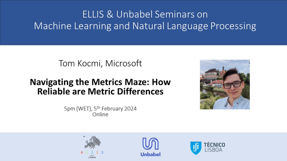 ELLIS Unit Lisbon tweet media