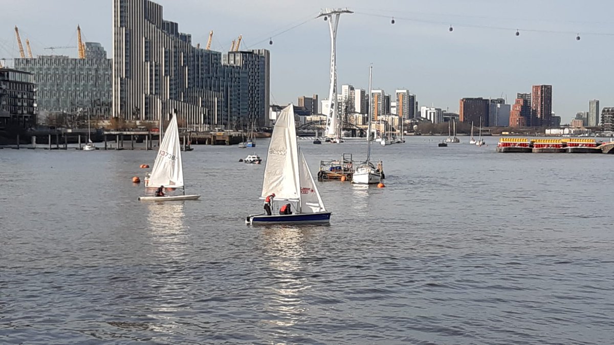 GreenwichYC's tweet image. Here are two of the dinghies setting off for last Sunday's "Winter Series 7" race at #Greenwich Yacht Club.
Results:
1. Michael McSweeney (Laser)
2. Simon Powell and Andrew Clarke (2000)
3. Sam Cornberg and Ariel Brunn (Stratos)
4. Andy Newham and Gregor McFarlane (2000)