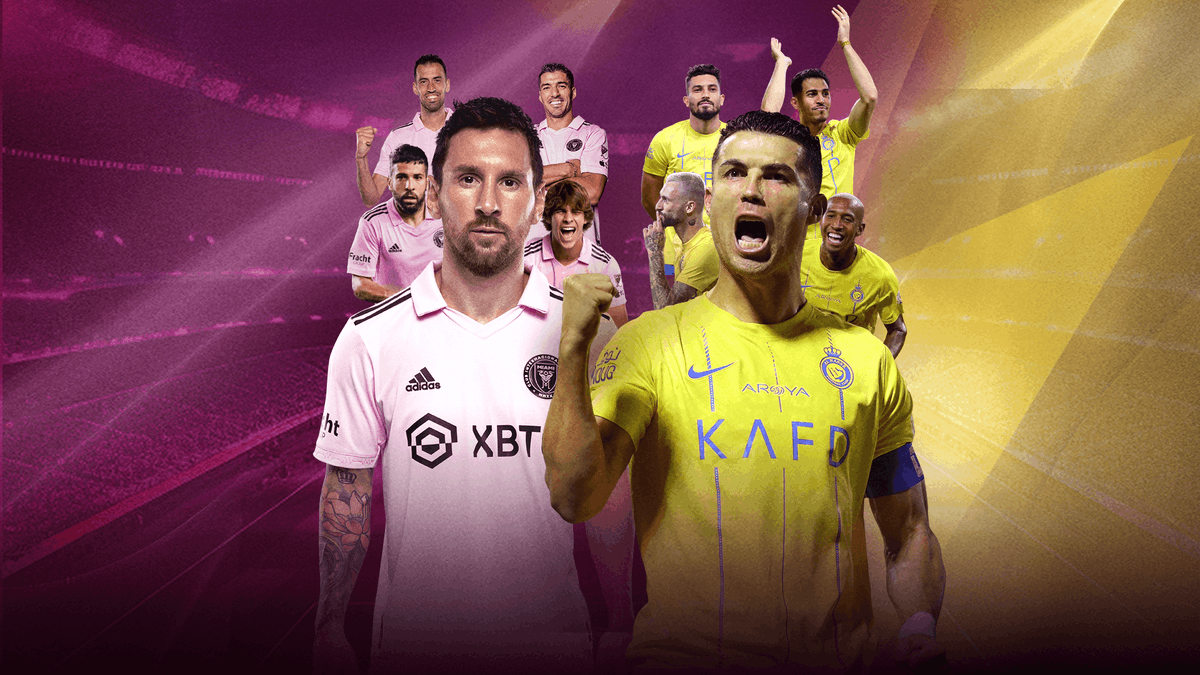 Really excited to be commentating on Al-Nassr v Inter Miami tonight for the English speaking world 🎙️🌍 Potentially the final time Messi & Ronaldo will share a football pitch ⌛️🐐 The game is live and free with @DAZNFootball on their website & channel 👏