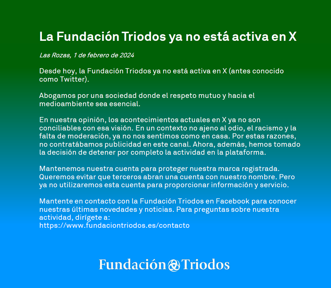 Fundación Triodos (cuenta inactiva) tweet media