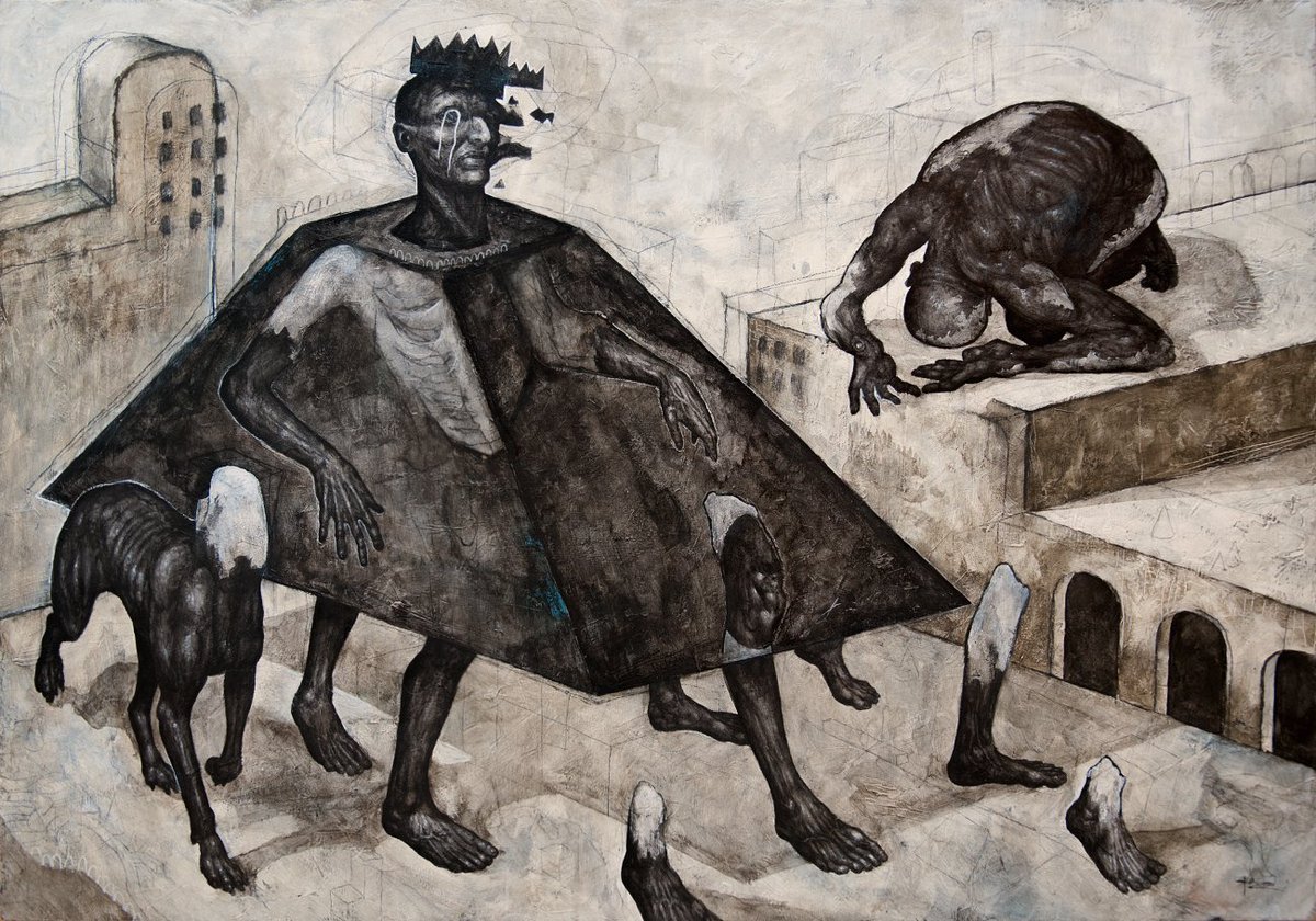 ◾️ SCORN ◾️

New original painting - Acrylic and mixed media on wood - 100x70cm (39.4x27.6 inches)