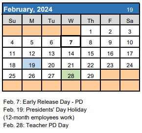 St. Lucie Public Schools on X: "February Calendar https://t.co/5jprpEnYs1"  / X