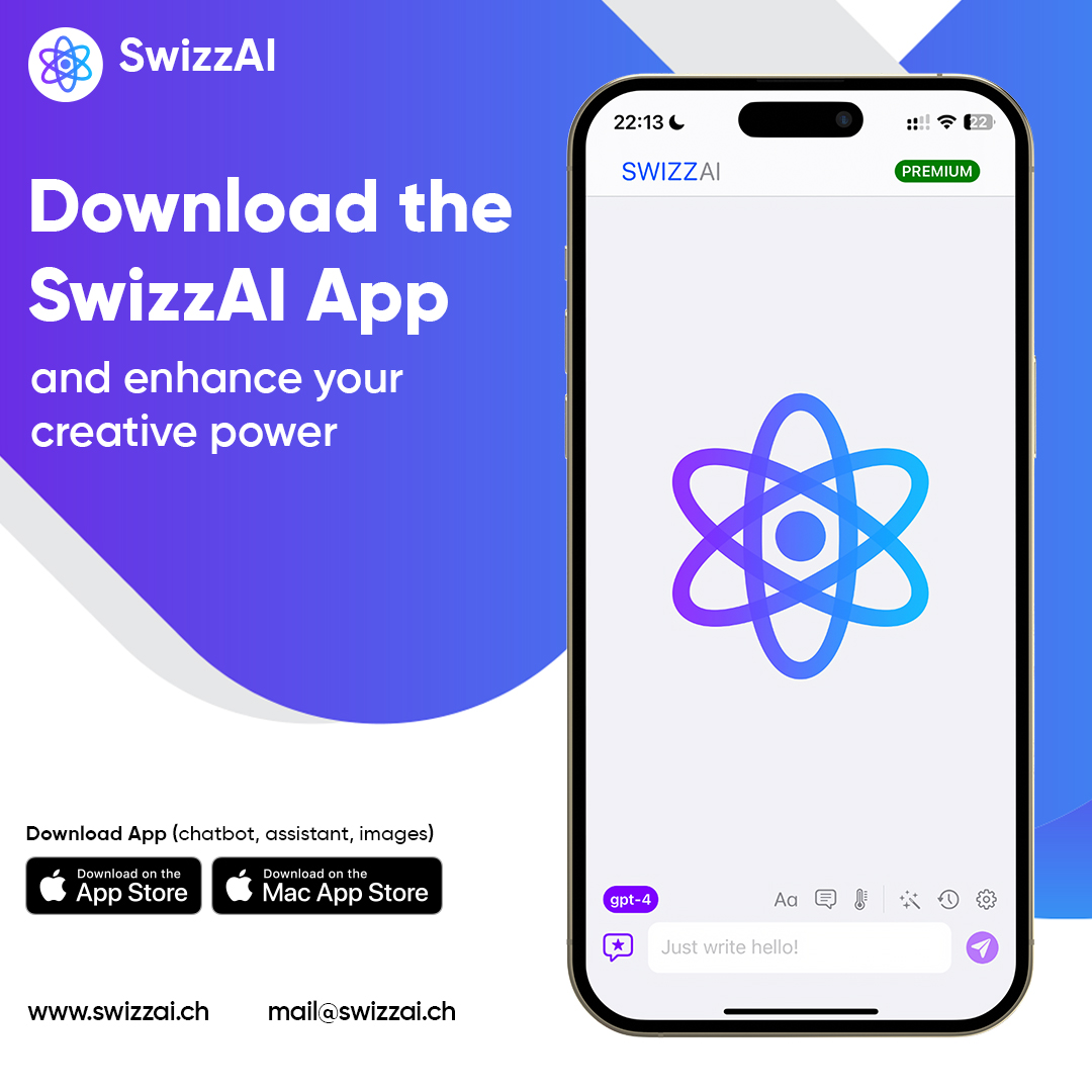 swizzai's tweet photo. What will you create with SwizzAI? Download the app, try our AI Assistant, and share your experience with SwizzAI.

Unleash your imagination, and share your SwizzAI journey with us!

Install this app now. 
https://t.co/i9kqncUOgV... https://t.co/sFSVpOb31M